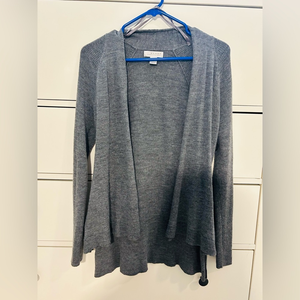 Wool cardigan.
